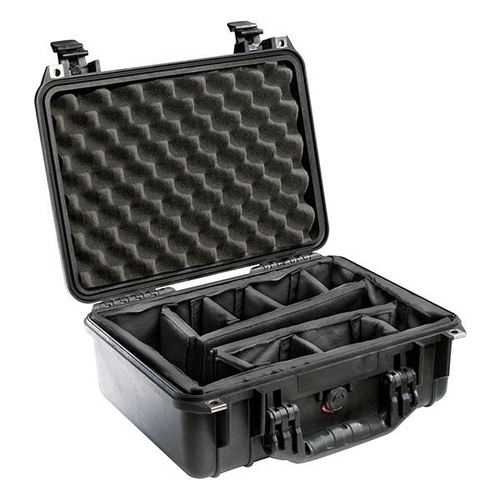 Pelican 1450 Case - With Padded Dividers (Black)