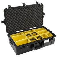 Pelican 1605 Air Case with Padded Dividers (Black)