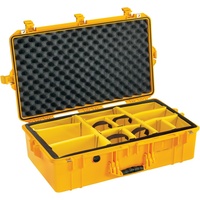 Pelican 1605 Air Case with Padded Dividers (Yellow)