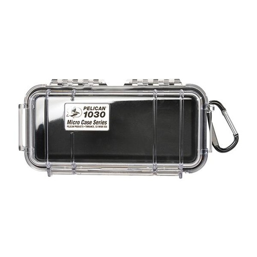 Pelican 1030 Micro Case (Clear with Yellow)