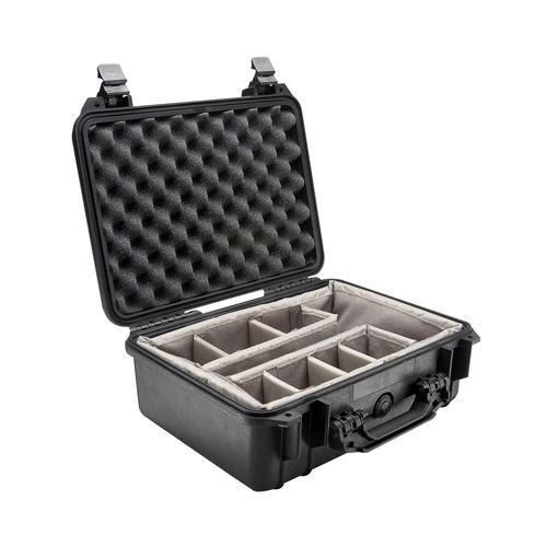 Pelican 1550 Case - With Padded Divider Set (Black)